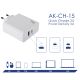 additional_image Caricabatterie AK-CH-15 USB-A  + USB-C PD 5-20V / max. 3.25A 65W Quick Charge 3.0
