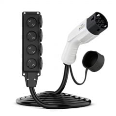 Adattatore Type2 / 4x Schuko V2L per di auto elettriche AK-SC-E27 femmina – femmina 16A 3m