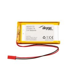 Batteria Li-Po LP584174 Akyga AKY0157 3.7V / 1800mAh PCM Connettore JST a 2 pin 150mm
