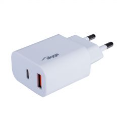 Caricabatterie USB AK-CH-12 USB-A + USB-C PD 5-12V / max. 3A 18W Quick Charge 3.0