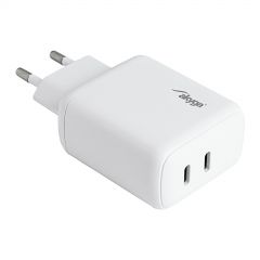 Caricabatterie USB AK-CH-19 2x USB-C PD 5-12V / max. 3A 40W Quick Charge 3.0