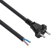 Cavo di alimentazione in gomma CEE 7/17 AK-OT-05S CU 2x1.5mm² 3m