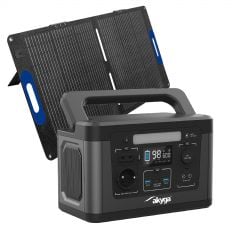 Stazione di alimentazione portatile con pannello solare AK-PS-05 600W / 461Wh