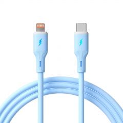 Cavo USB type C / Lightning 1m AK-USB-72 30W Silicone Blu