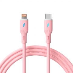 Cavo USB type C / Lightning 1m AK-USB-71 30W Silicone Rosa