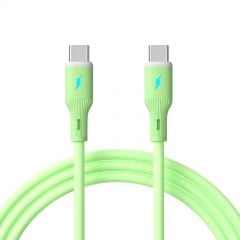 Cavo USB type C / USB type C 1m AK-USB-69 60W Silicone Verde