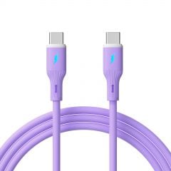 Cavo USB type C / USB type C 1m AK-USB-70 60W Silicone Viola