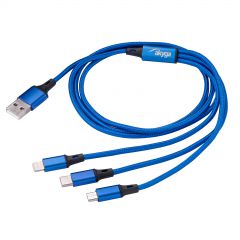 Cavo USB 3.0 A / USB Micro B / USB type C / Lightning 1.2m AK-USB-27