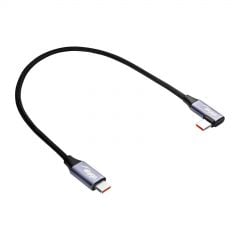 Cavo angolato USB type C / USB type C 30cm AK-USB-53 60W Maglia