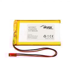 Batteria Li-Po LP405090 Akyga AKY0827 3.7V / 1800mAh PCM Connettore JST a 2 pin 150mm