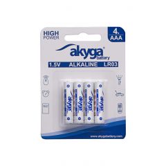 Batteria alcalina AAA LR03 Akyga AKY1971 1.5V / 1300mAh 4pcs