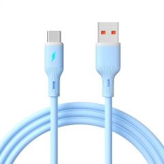 Cavo USB type C / USB A 1m AK-USB-63 Silicone Blu