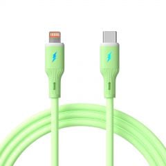 Cavo USB type C / Lightning 1m AK-USB-73 30W Silicone Verde