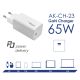 additional_image Caricabatterie AK-CH-23 USB-C PD 5-20V / max. 3.25A 65W Quick Charge 3.0 GaN